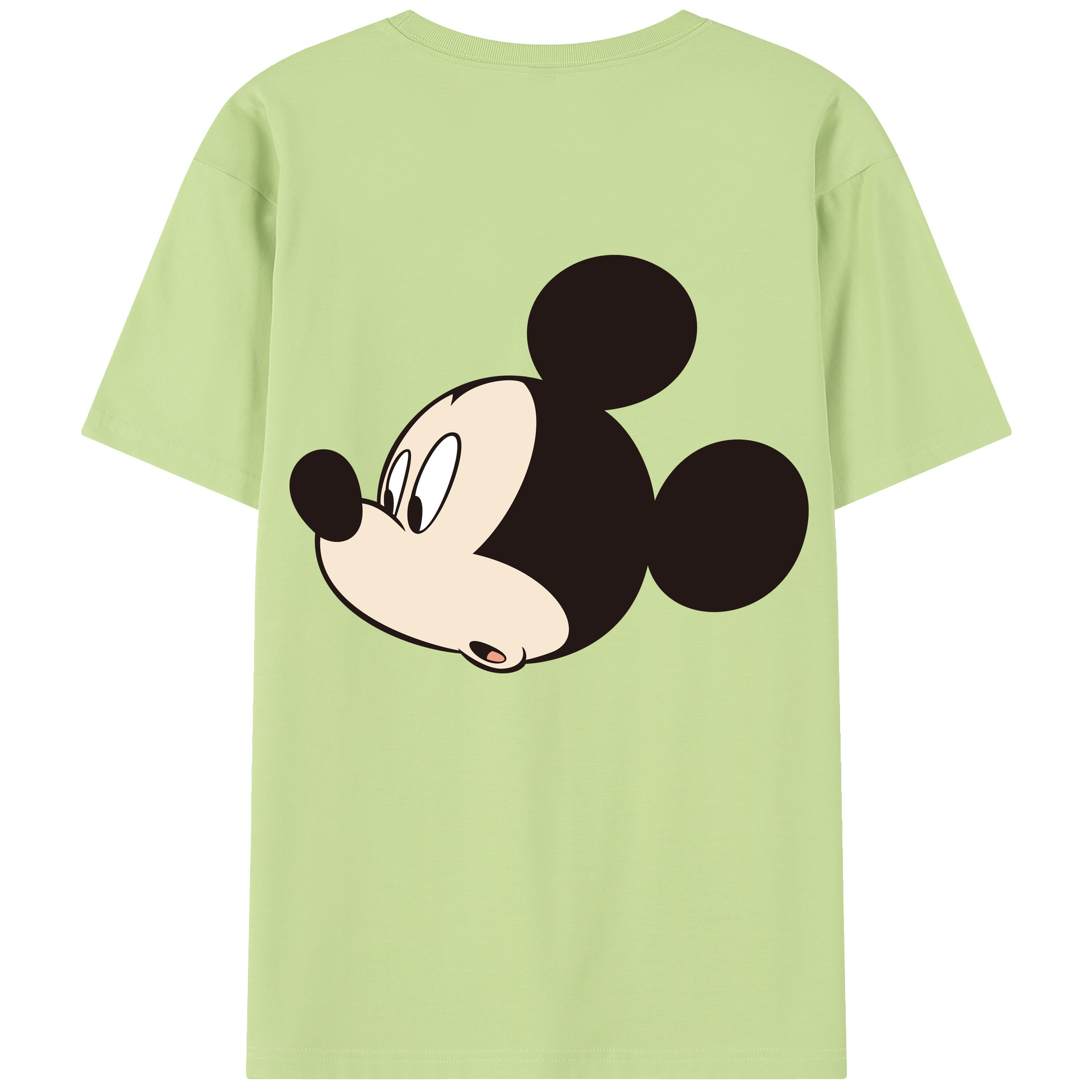 （画像用） ミッキーマウス Mickey Mouse 綿100％半袖Tシャツ（背面プリント）
